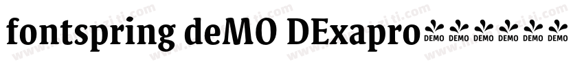 fontspring deMO DExapro字体转换